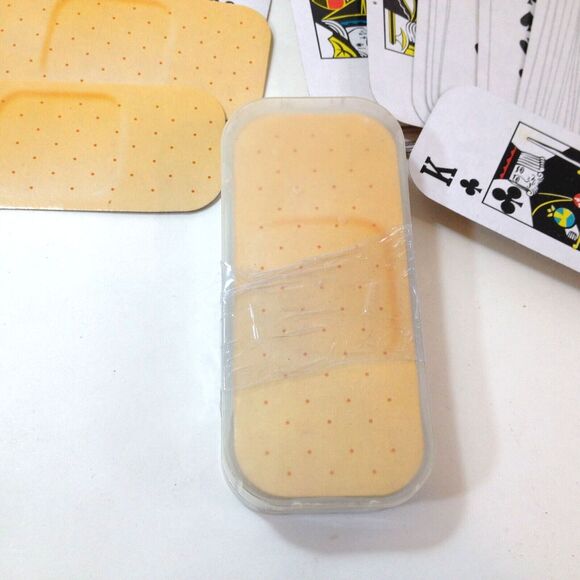 2 Sets Playing Cards BAND-AID Design & Shape New Factory Sealed w/ Plastic Case - Picture 4 of 8